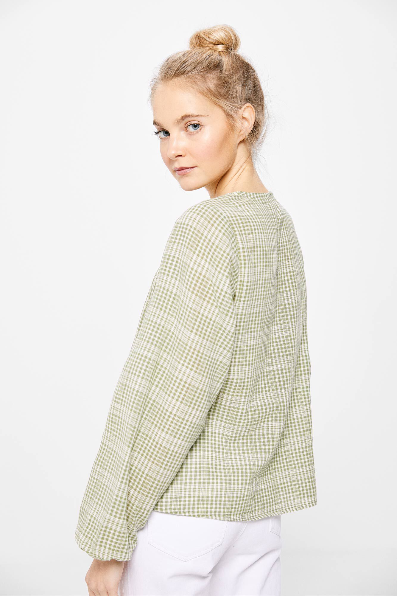Blusa xadrez verde - verde