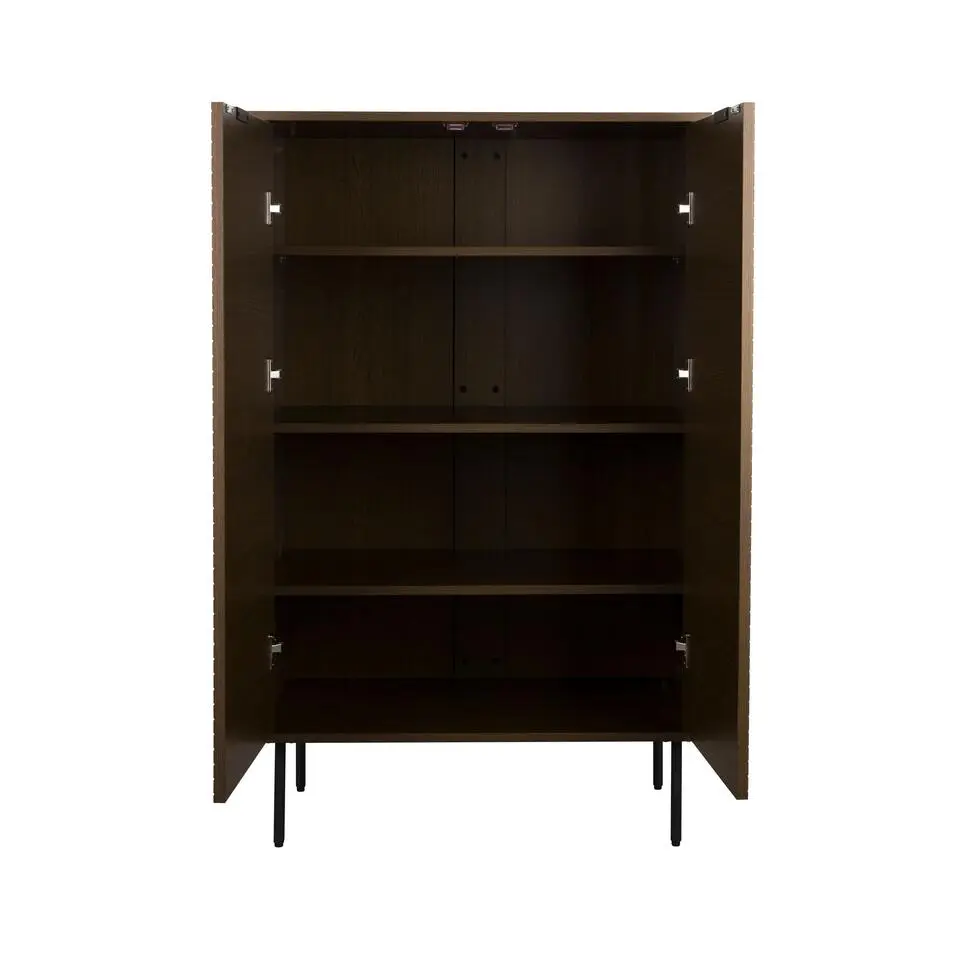 Housecraft Living Flux Opbergkast Hoog Gerookt Eiken - Bruin