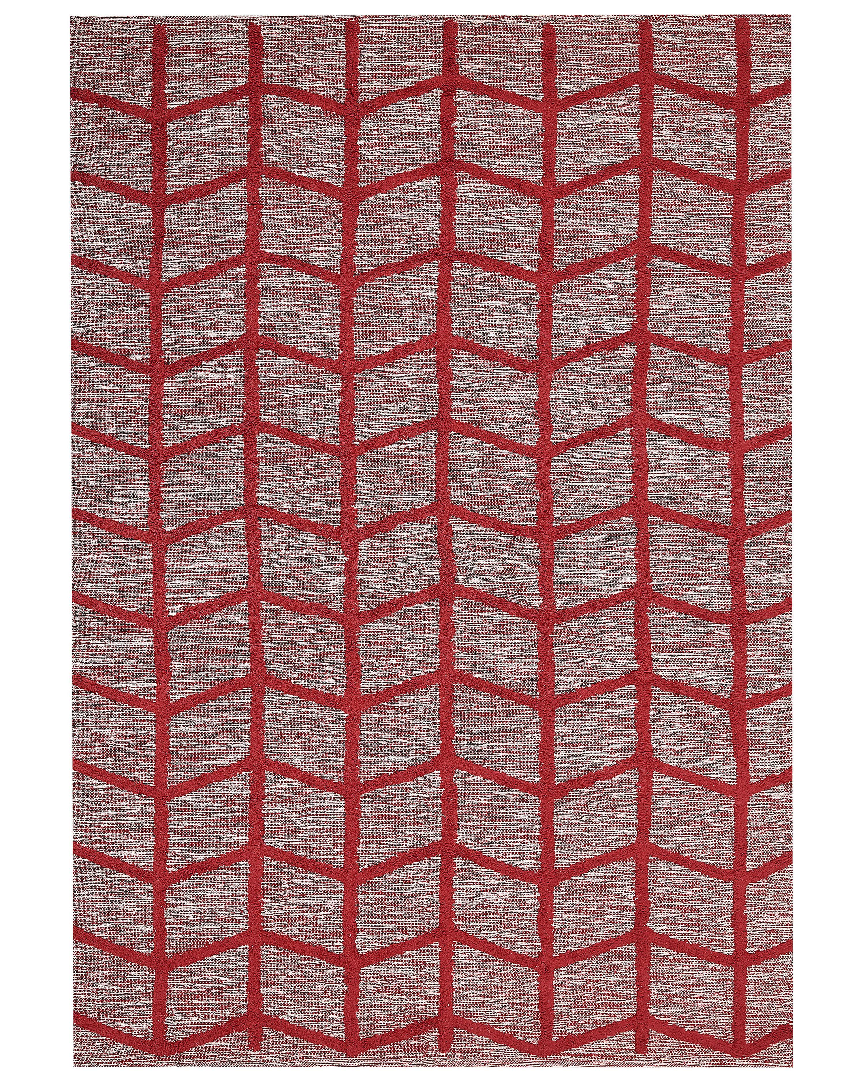 Vloerkleed SIVAS Rood 160 x 230 cm Katoen