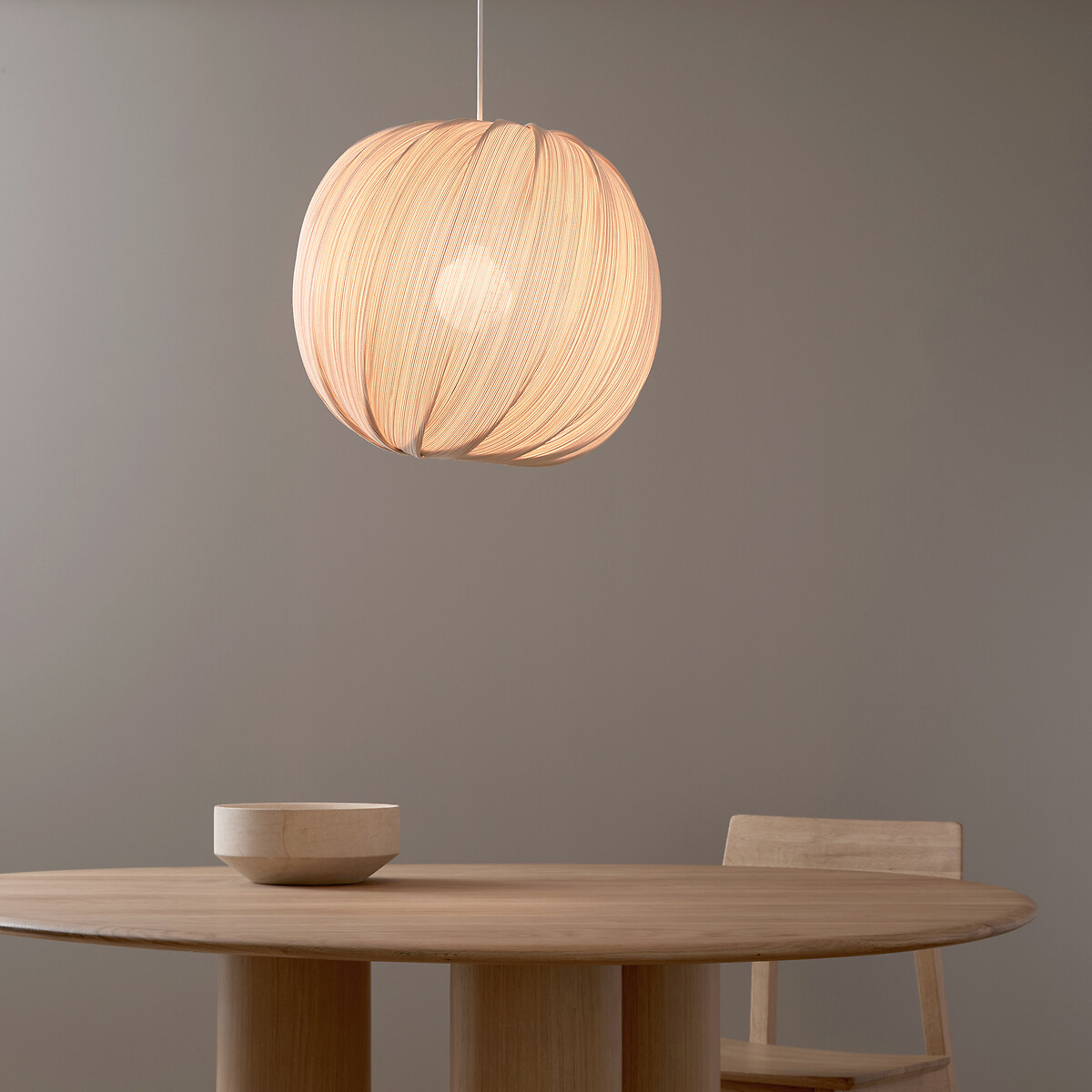 AM.PM<br>Luminária pendente em bambu tecido, Bansa