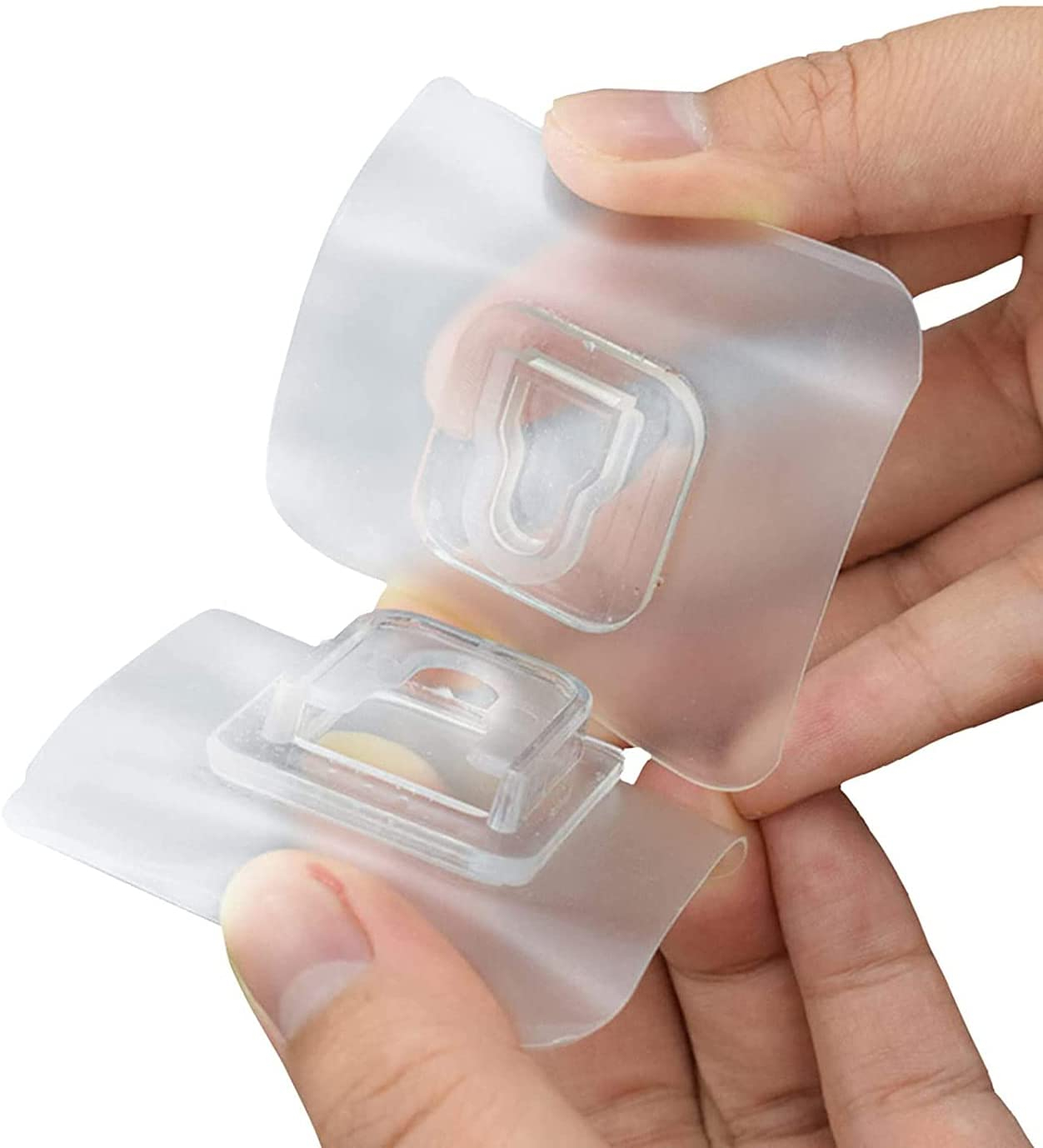 (5er Set) Doppelseitige Selbstklebende Wandhaken Tragkraft 5kg - Transparent