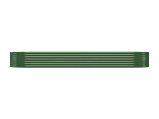 Lit surélevé de jardin Acier enduit de poudre 322x100x36cm Vert