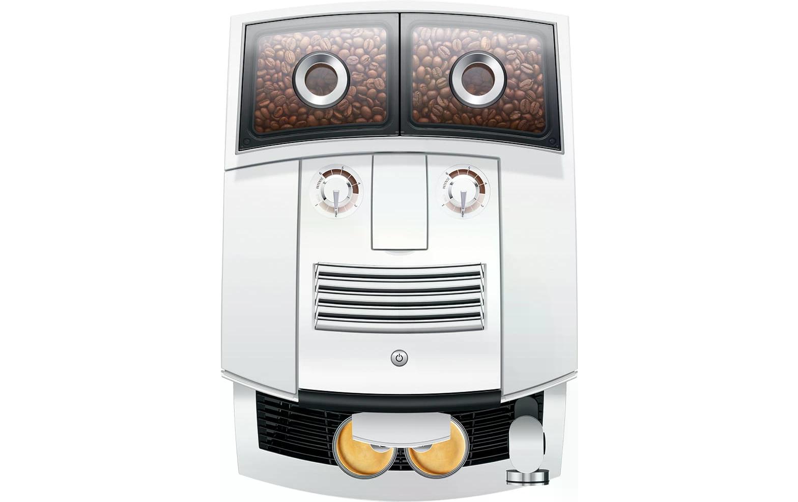 Kaffeevollautomat J8 twin Diamond White (SA)<br>Zweitassen-Vollautomat für 31 verschiedene Kaffee- und Milchgetränke