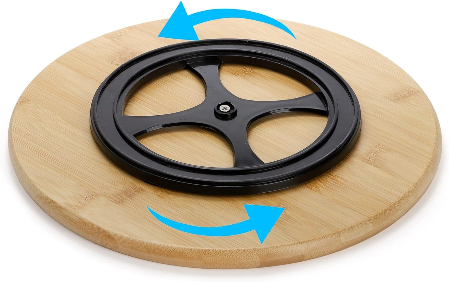 (7-tlg. Set) Ø29cm Keramik Servier Schalen Apéro Drehteller Snack Schälchen inkl. Holz Serviertablett für Tapas / Bowls / Dessert