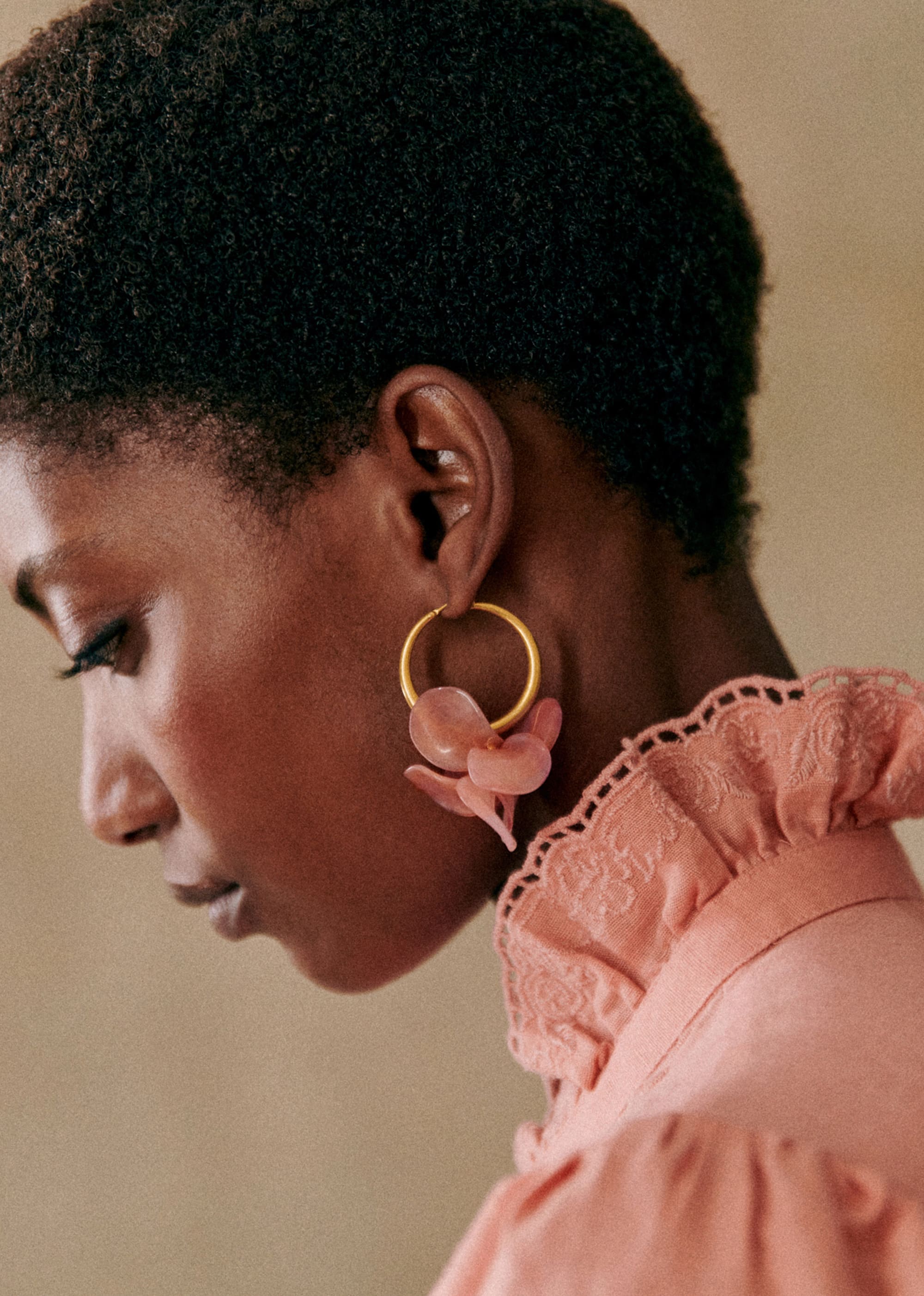 Anneaux Flora - Blush - E-SHOP/BIJOUX Boucles d'Oreilles 5905770