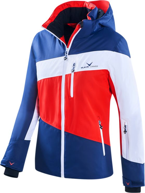 Black CreviceSkijacke - rot