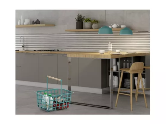 Panier de rangement et décoratif en métal,avec poignée, taille semi grande, ZESTA
