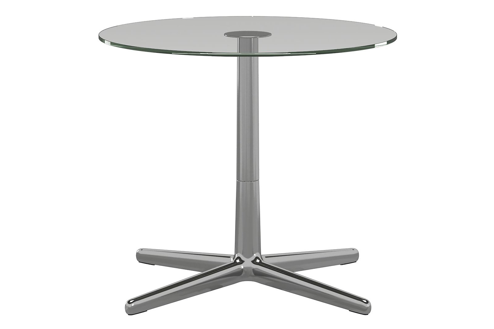 Stressless® Urban sofabord Glass med cross chrome understell. Ø55 cm