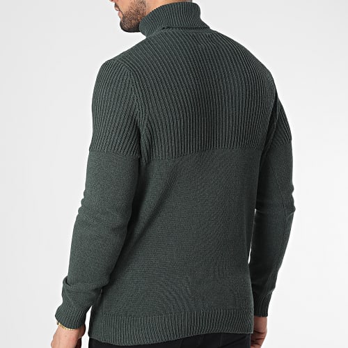 Pull Col Roulé Al Life Reg Knit 22024030 Vert Kaki