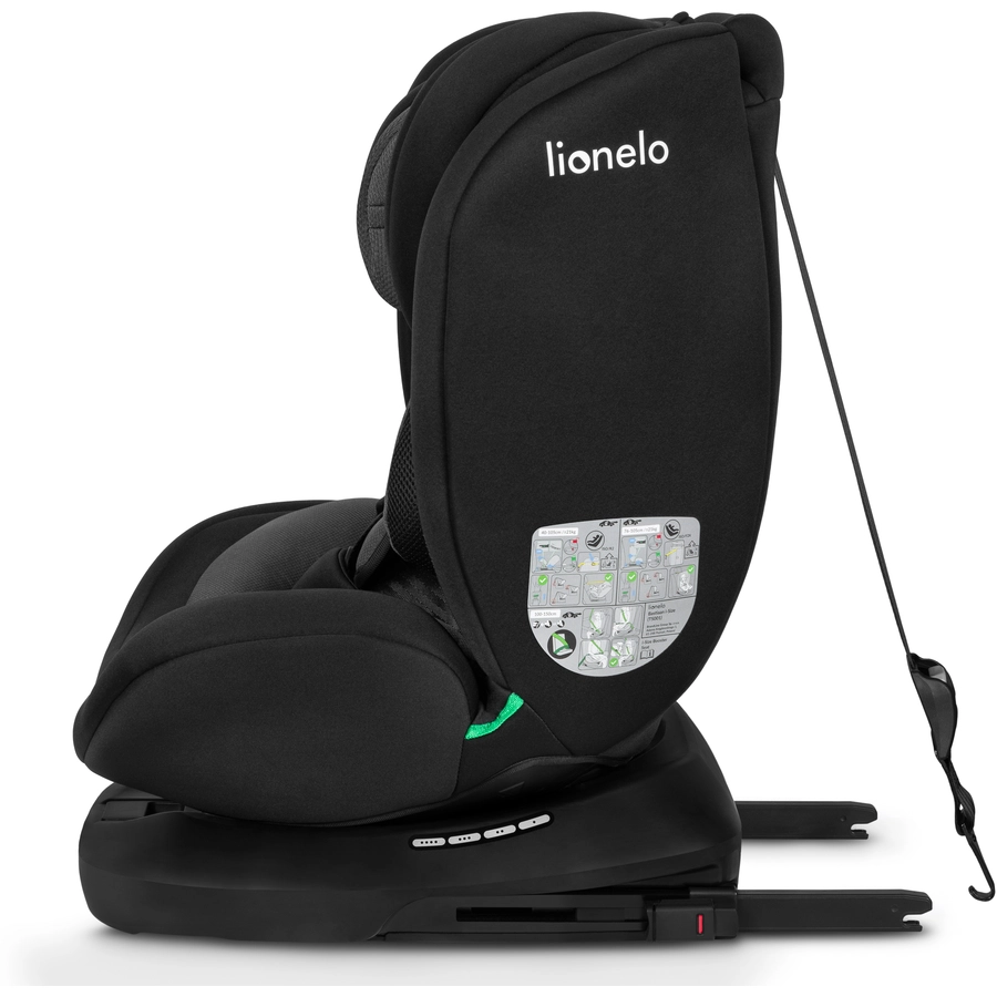 lionelo Kindersitz Bastiaan i-Size Black Grey