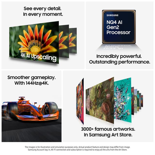 Samsung 65” QN1EF 4K Edge MiniLED Smart TV (2025)