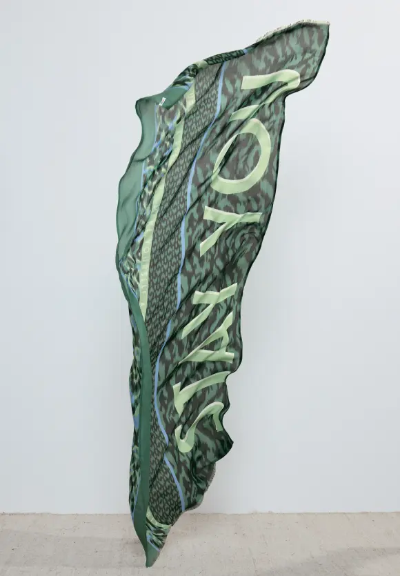 Print Modalschal - strong khaki