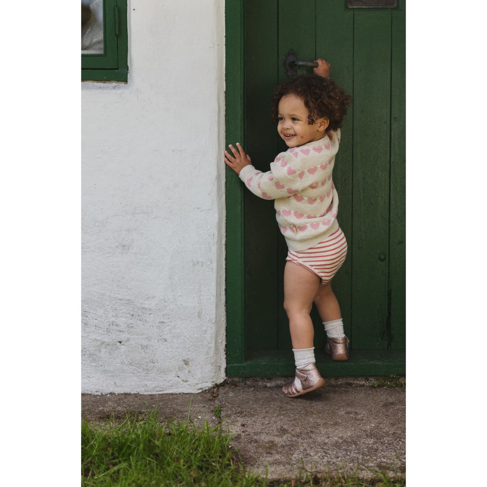 Køb Petit Piao Dusty Rose Striped PPSky L_S Body