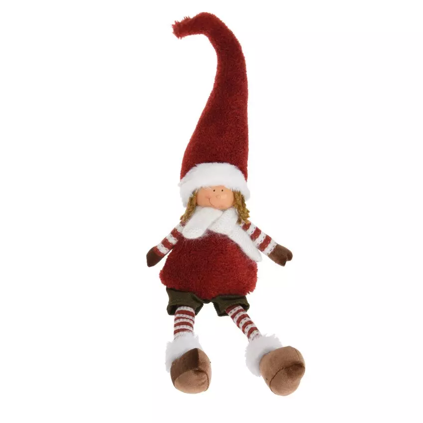 Lutin de Noël déco (H21 cm) Erik joyeux