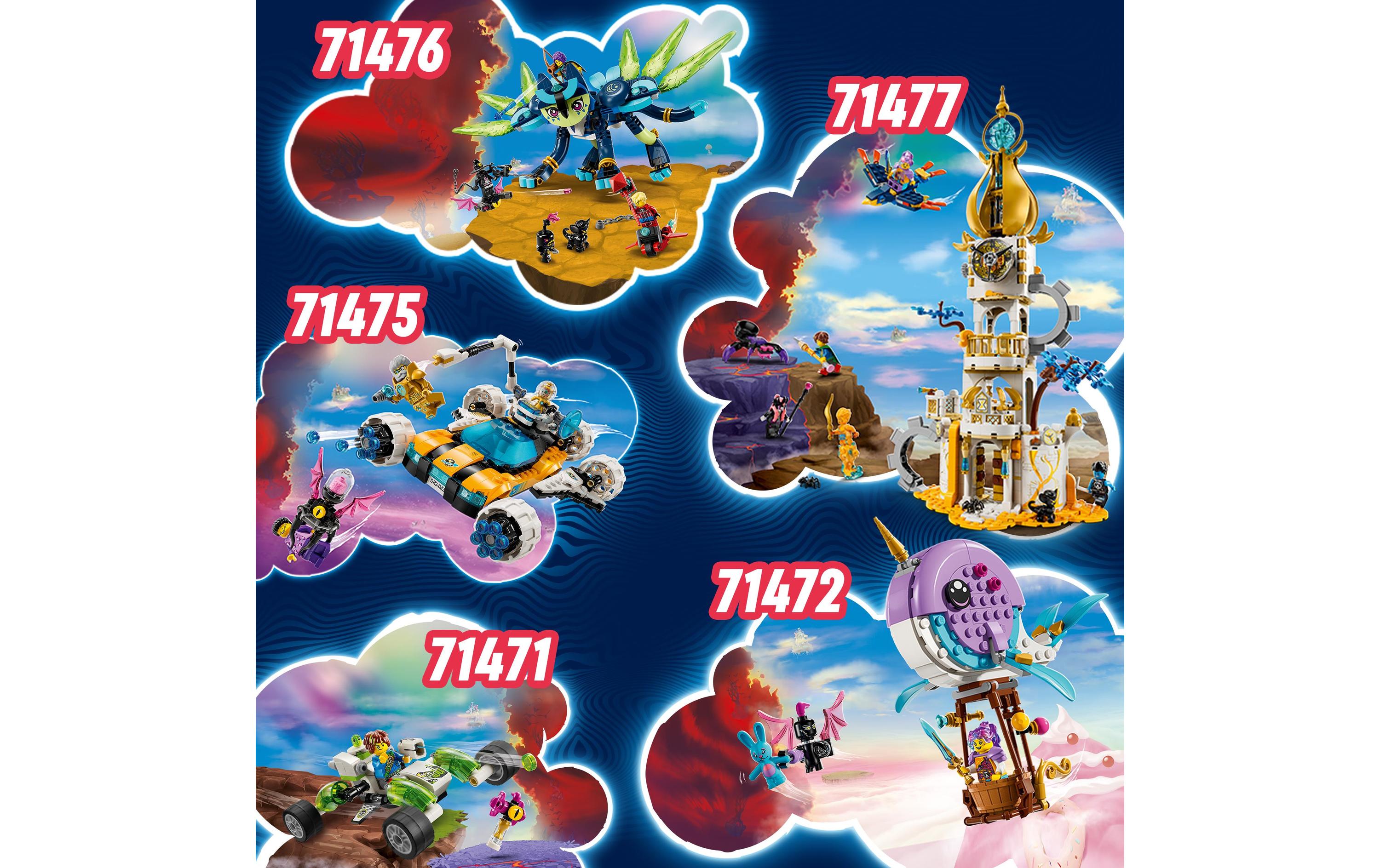 DreamZzz Turm des Sandmanns 71477Schloss-Spielset mit Fabelwesen