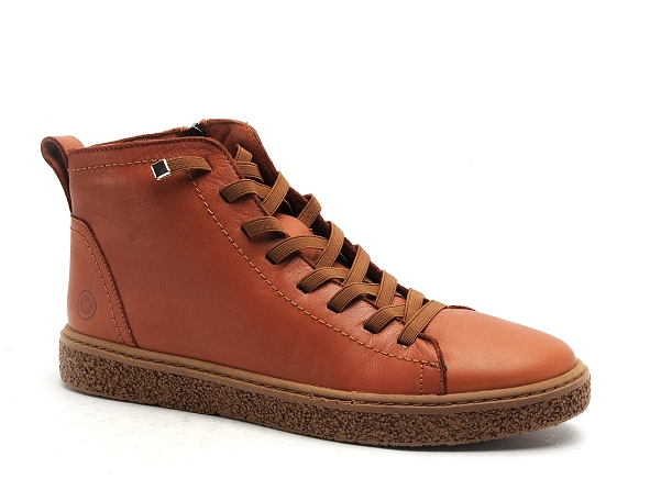 Kokoon boots bottine plates femme faustine marron