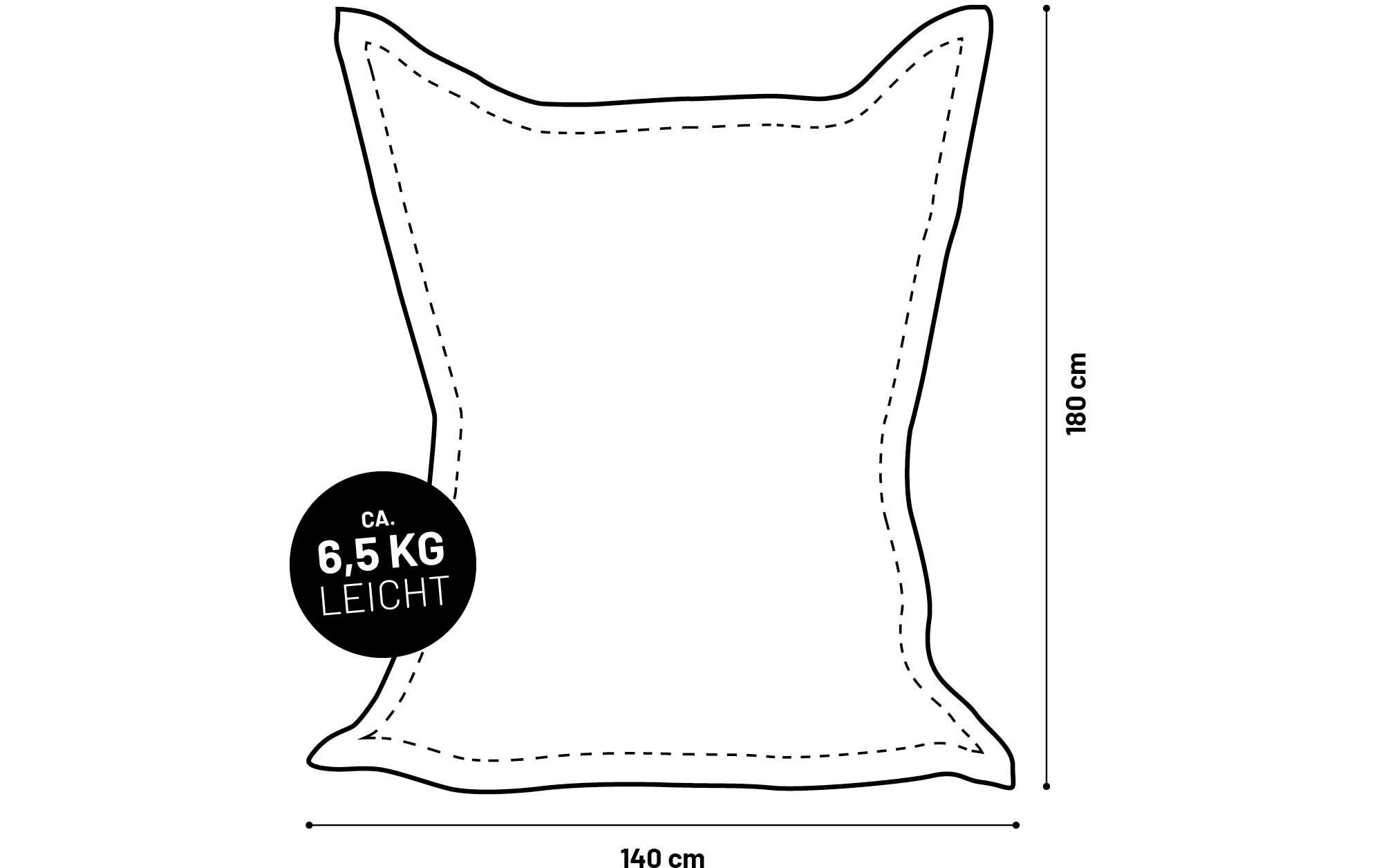 Sitzsack Classic XXL 380 L, Anthrazit<br>Sitzsack für innen und aussen