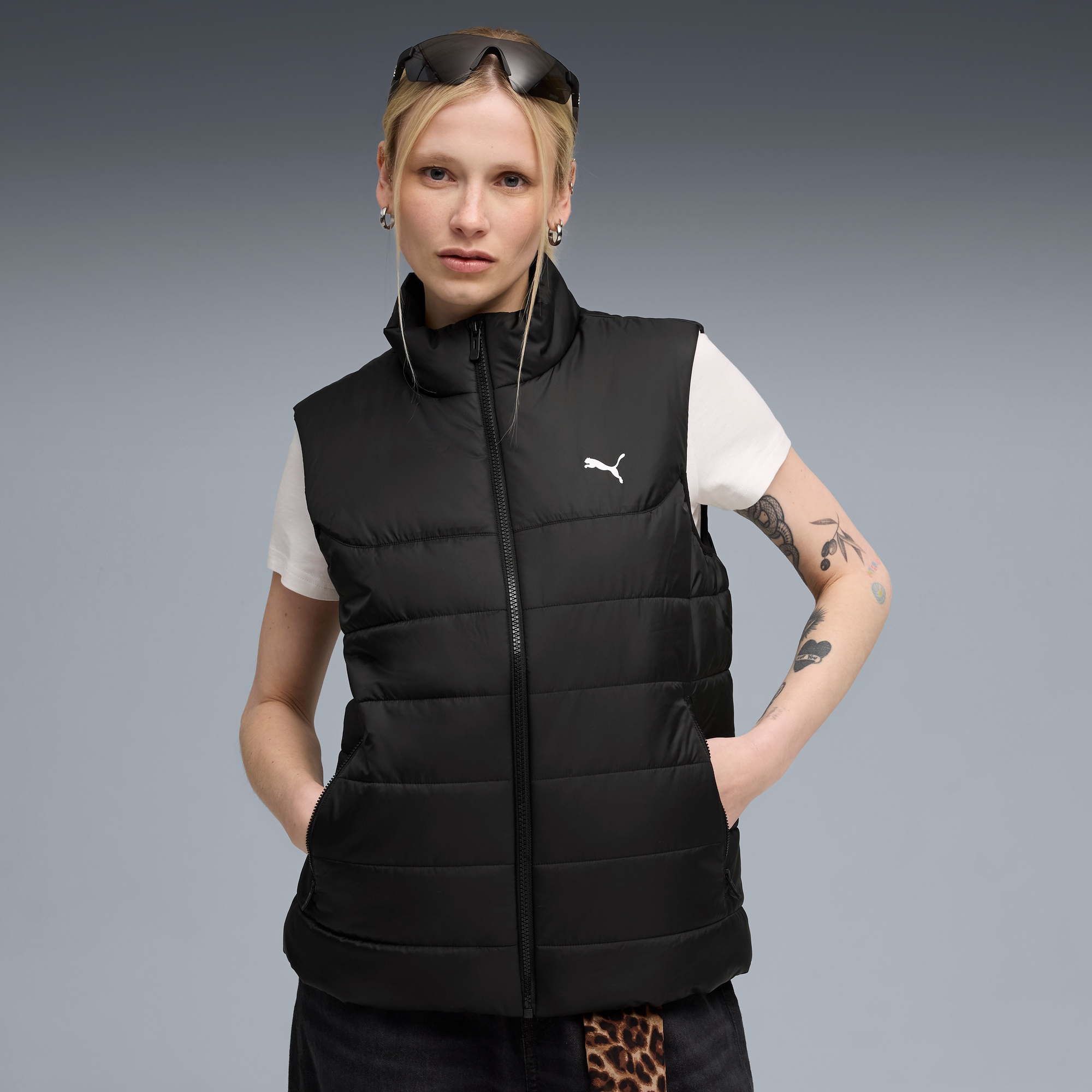 PUMA Winterjacke »ESS PADDED VEST« ohne Kapuze