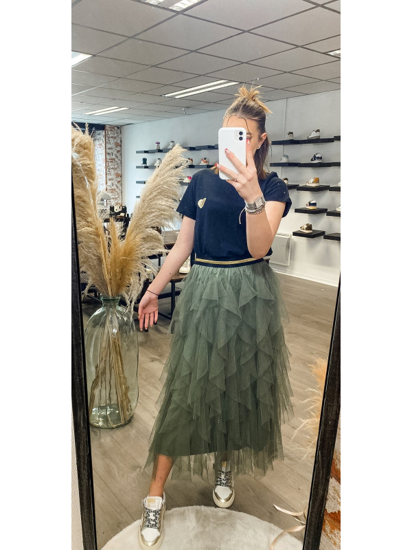 Jupe Froufrou Kaki