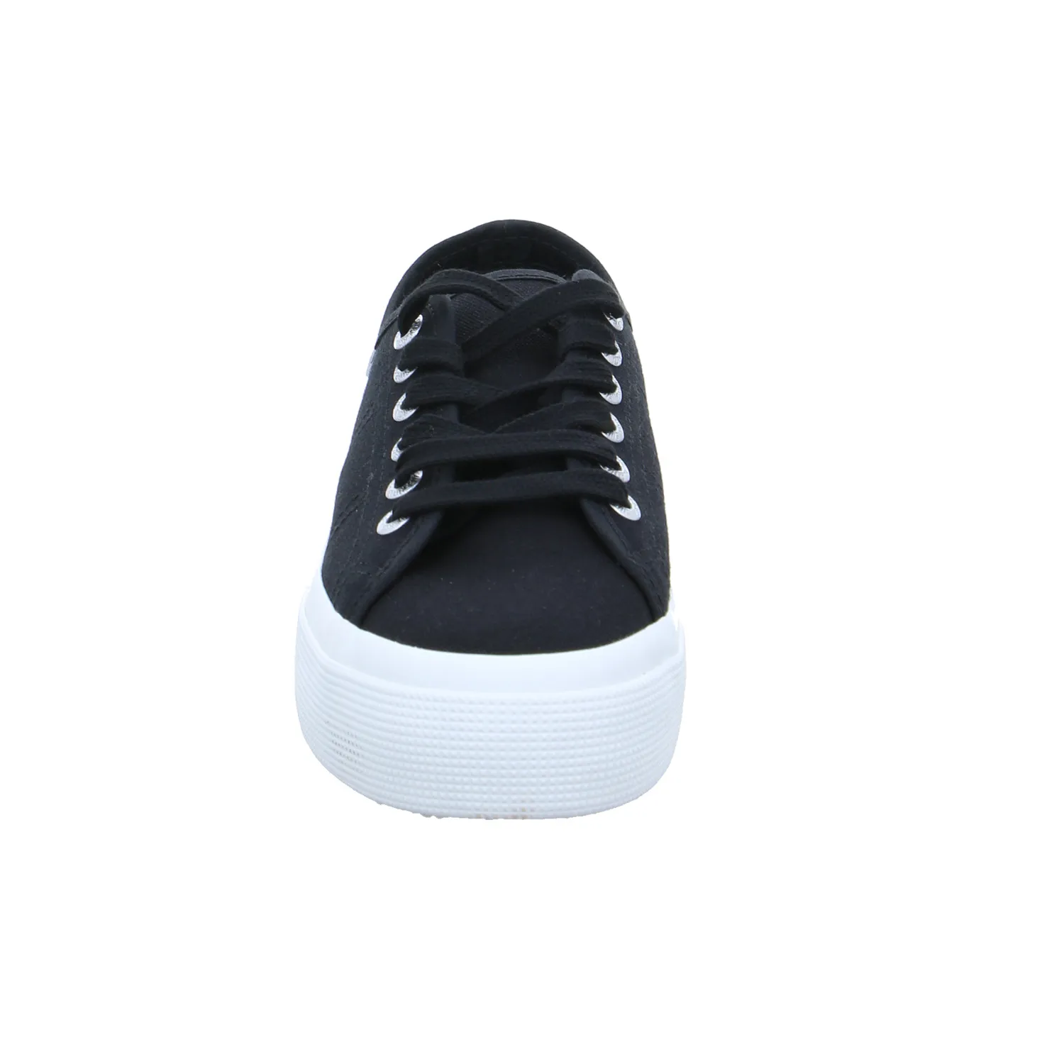 SUPERGA Sneaker Schwarz Textil  mit superleichter Laufsohle
