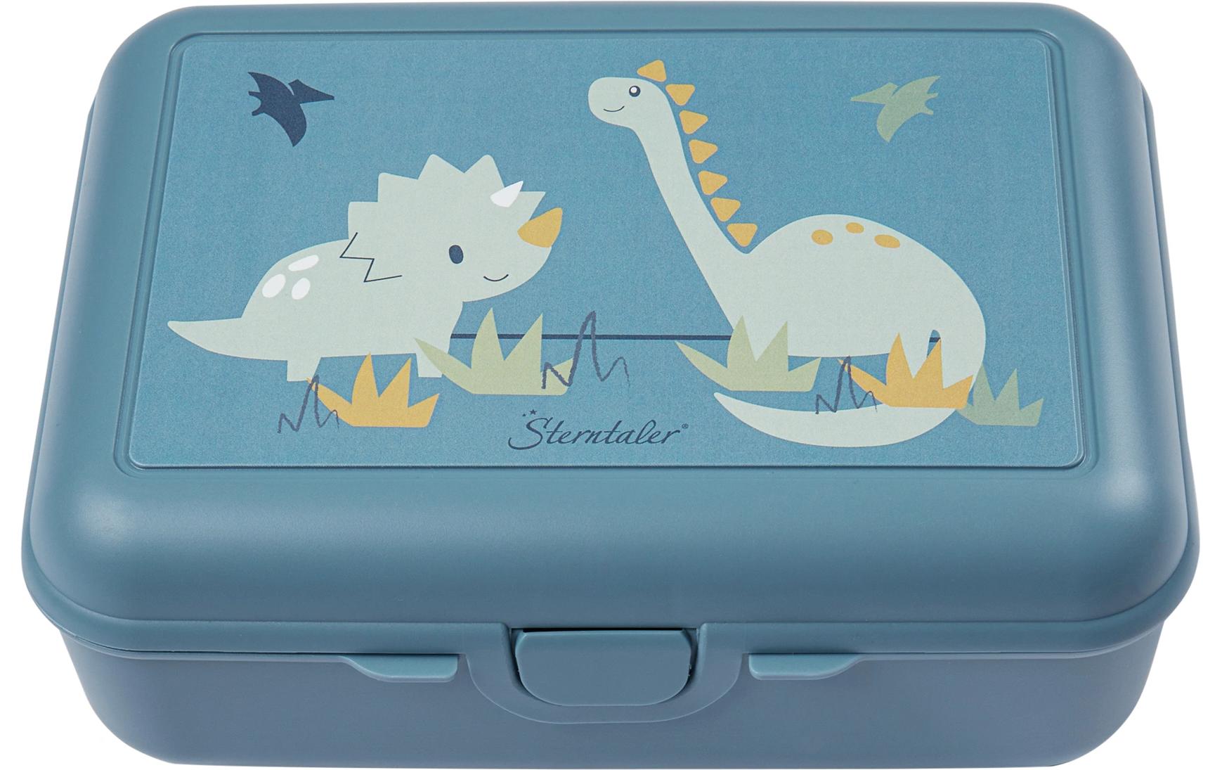 Lunchbox Dino Rexi BlauBrotdose mit praktischem Verschluss