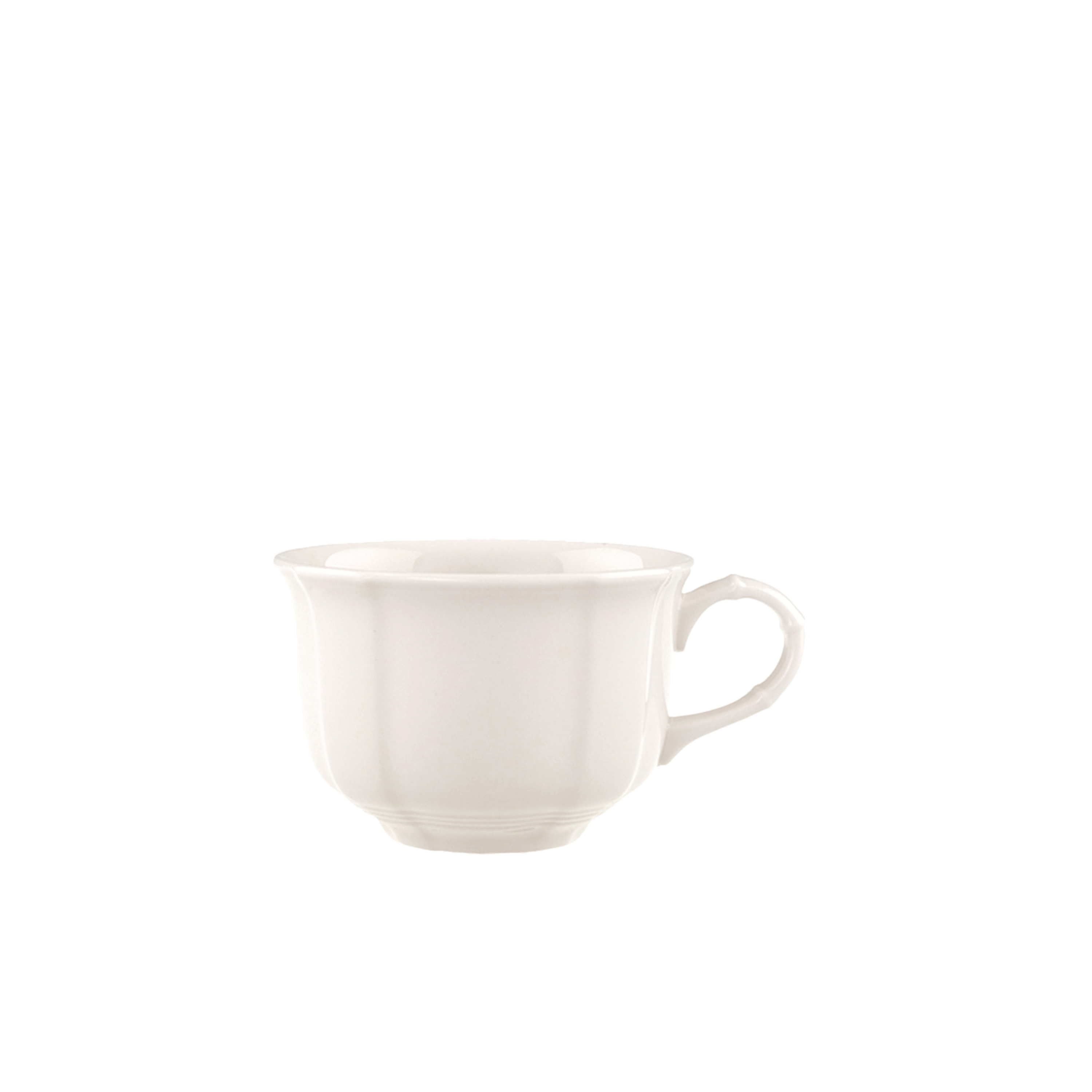 Manoir Tea cup White, 4.4 oz, Premium Porcelain