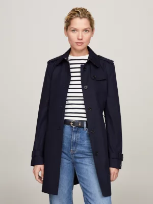 Trench coat Heritage de abotoamento simples