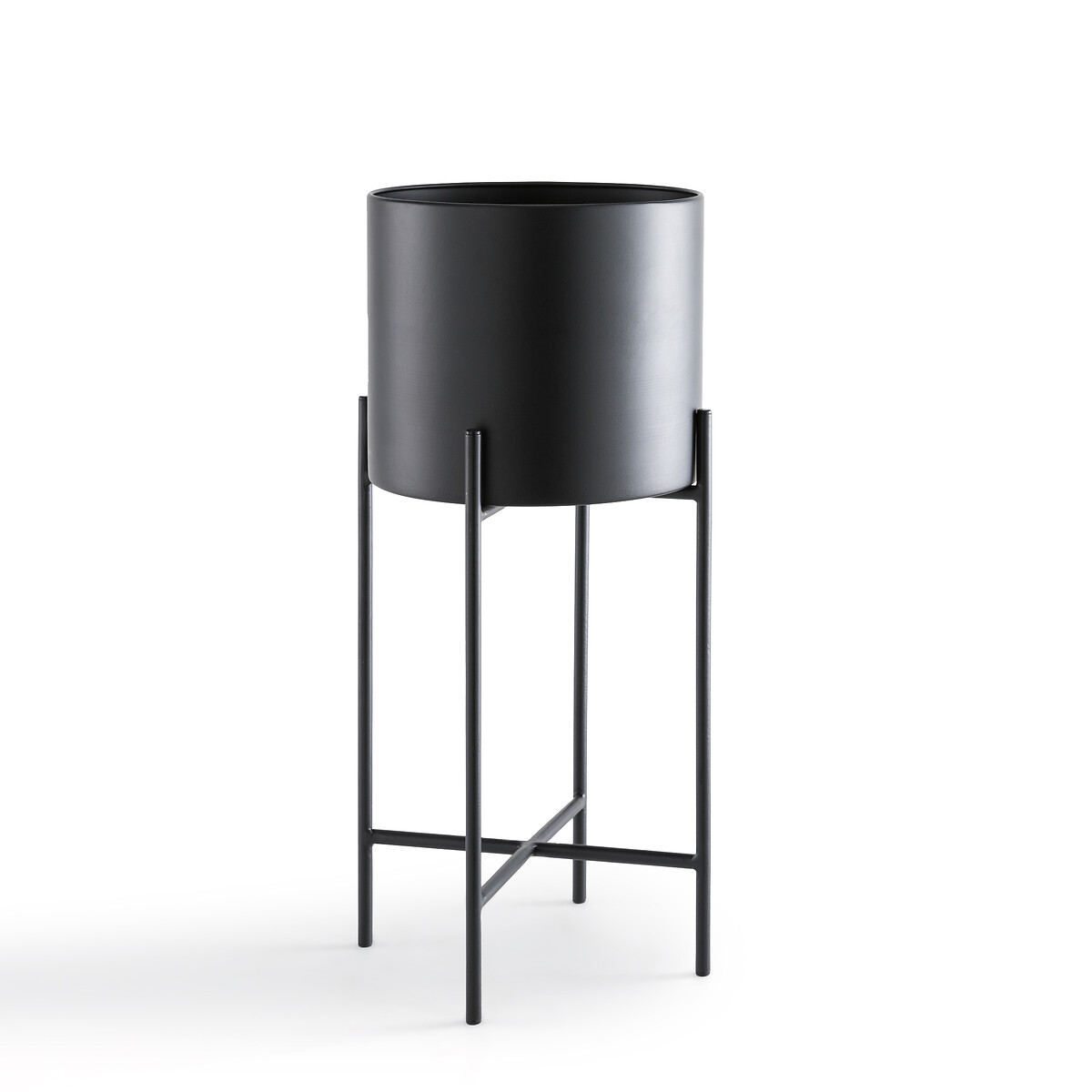LA REDOUTE INTERIEURS<br>Vaso de metal com suporte, Ø22,7 cm, Inaya