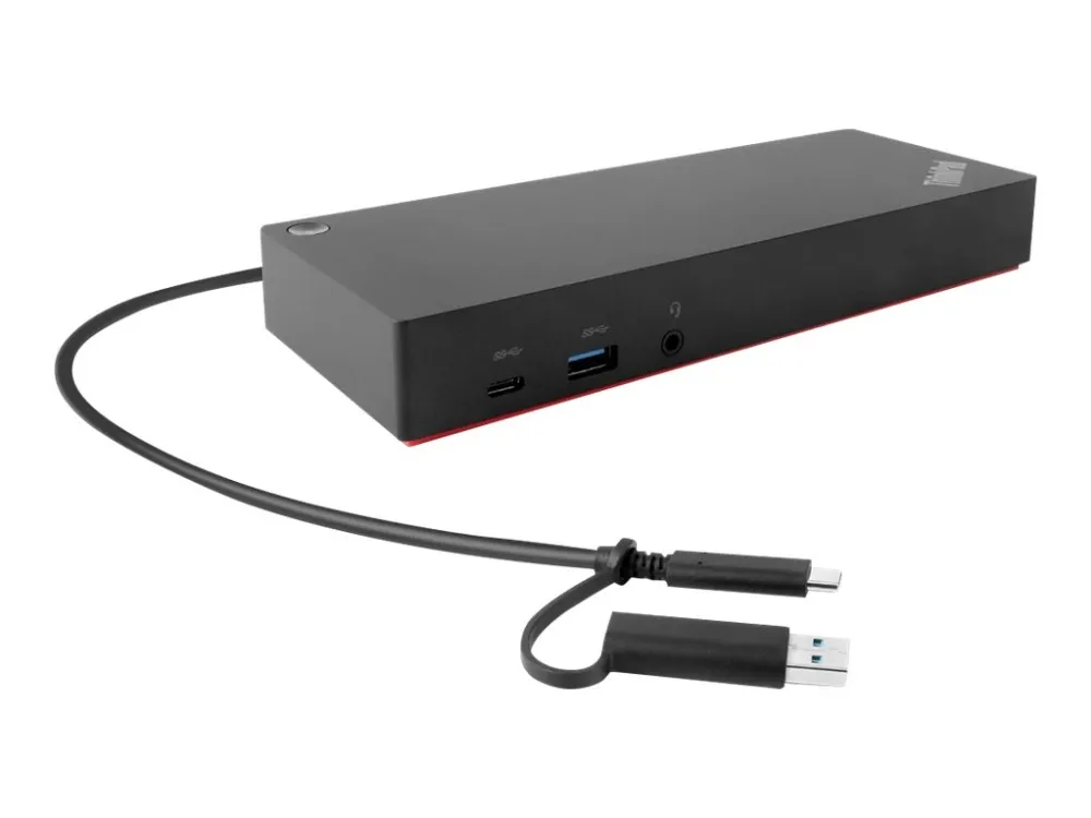 Lenovo ThinkPad Hybrid USB-C with USB-A Dock - Dockingstation - USB-C - 2 x HDMI, 2 x DP - 1GbE - 135 Watt - Campus