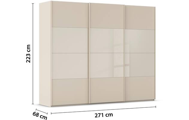 Kledingkast Finca Combi Glans-mat Glas