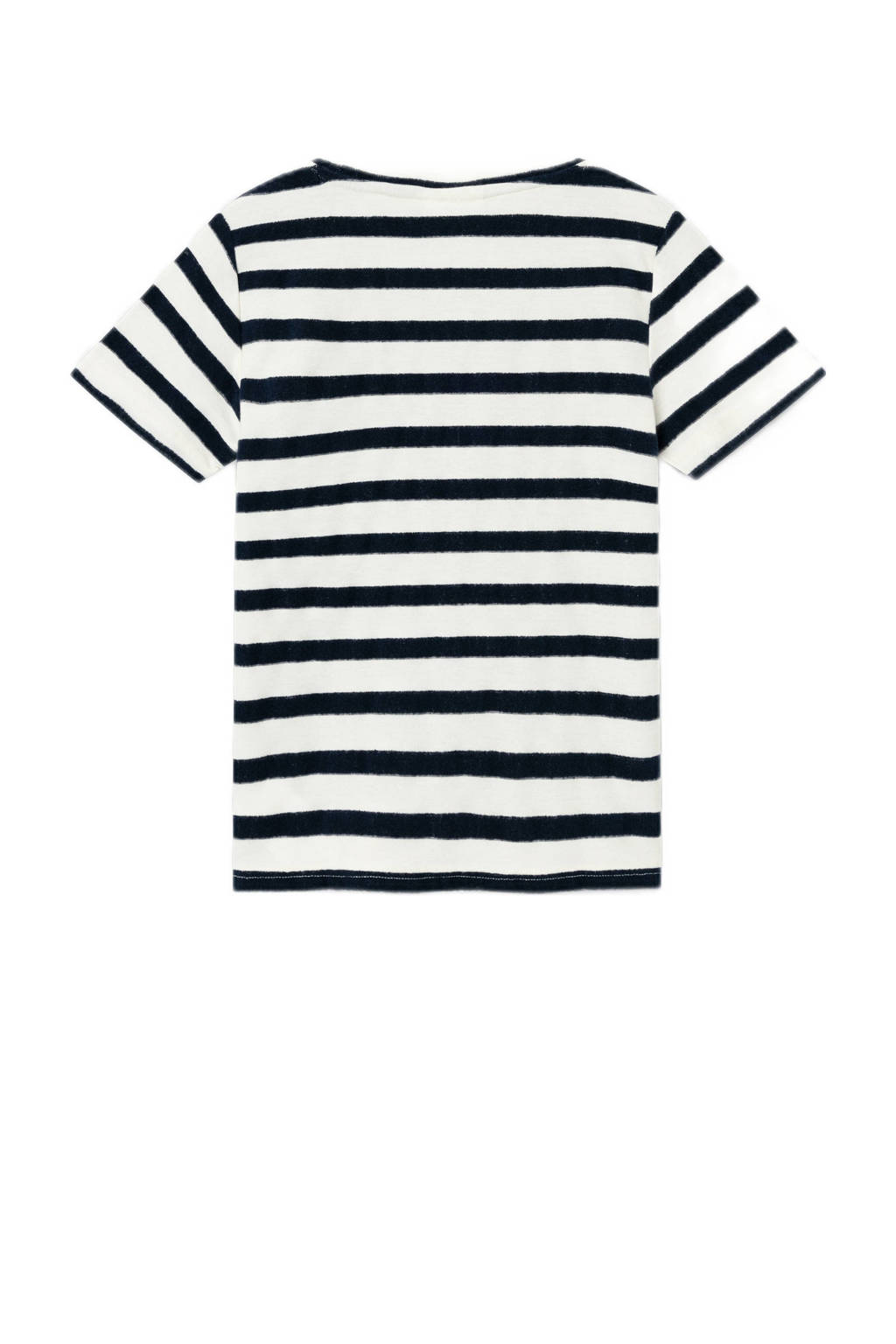 NAME IT gestreept T-shirt NKMDUNSTER donkerblauw/wit