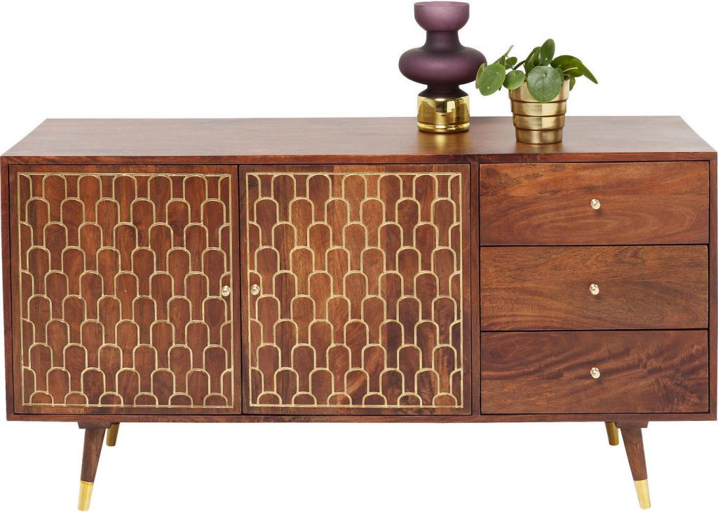 Kare Design Muskat Dressoir 2-Deurs|3-Laden - Mangohout