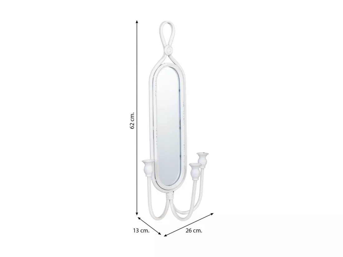 Kit applique murale en métal doré antique 26x13x62h cm