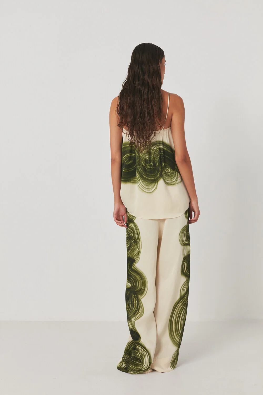 Rabens Saloner  Briana bukser - Olive chalk combo