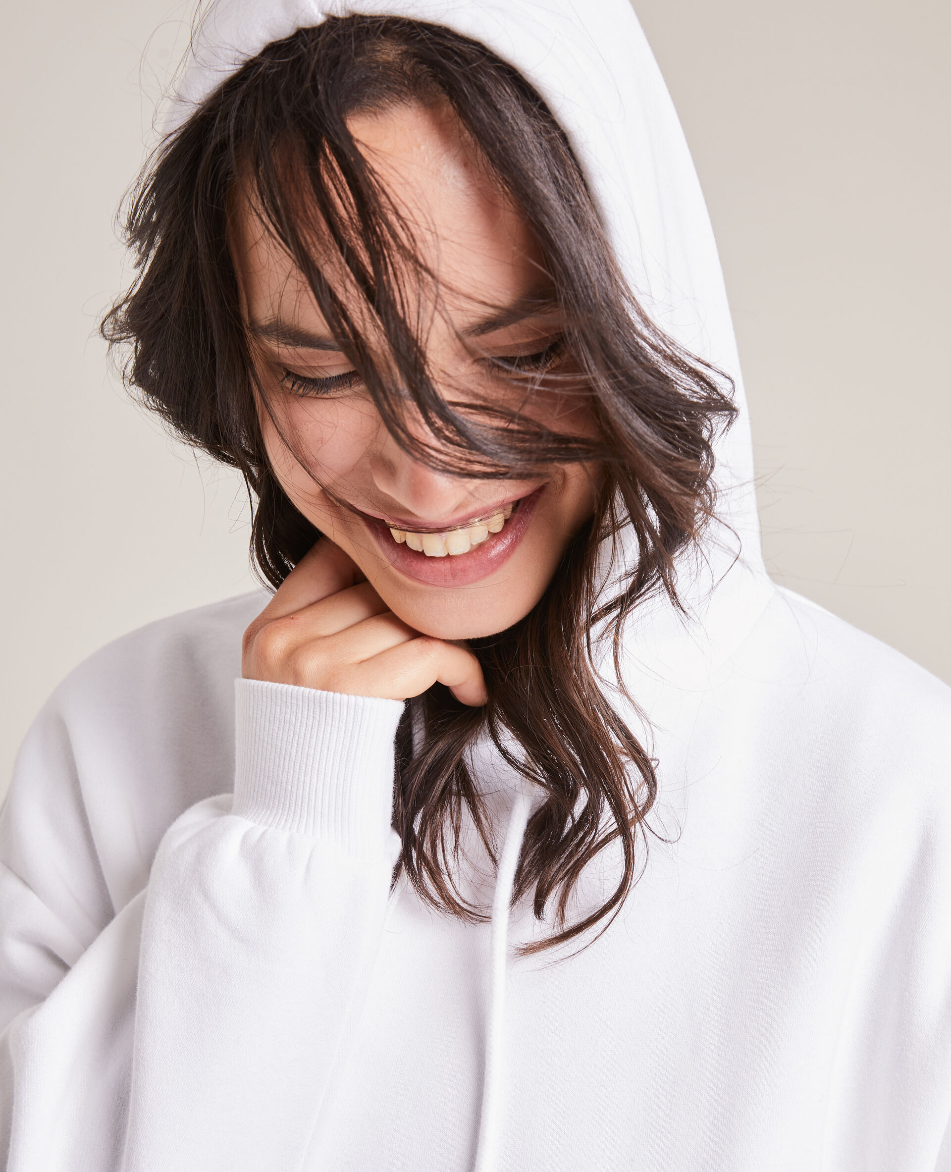 Sweat capuche - Blanc