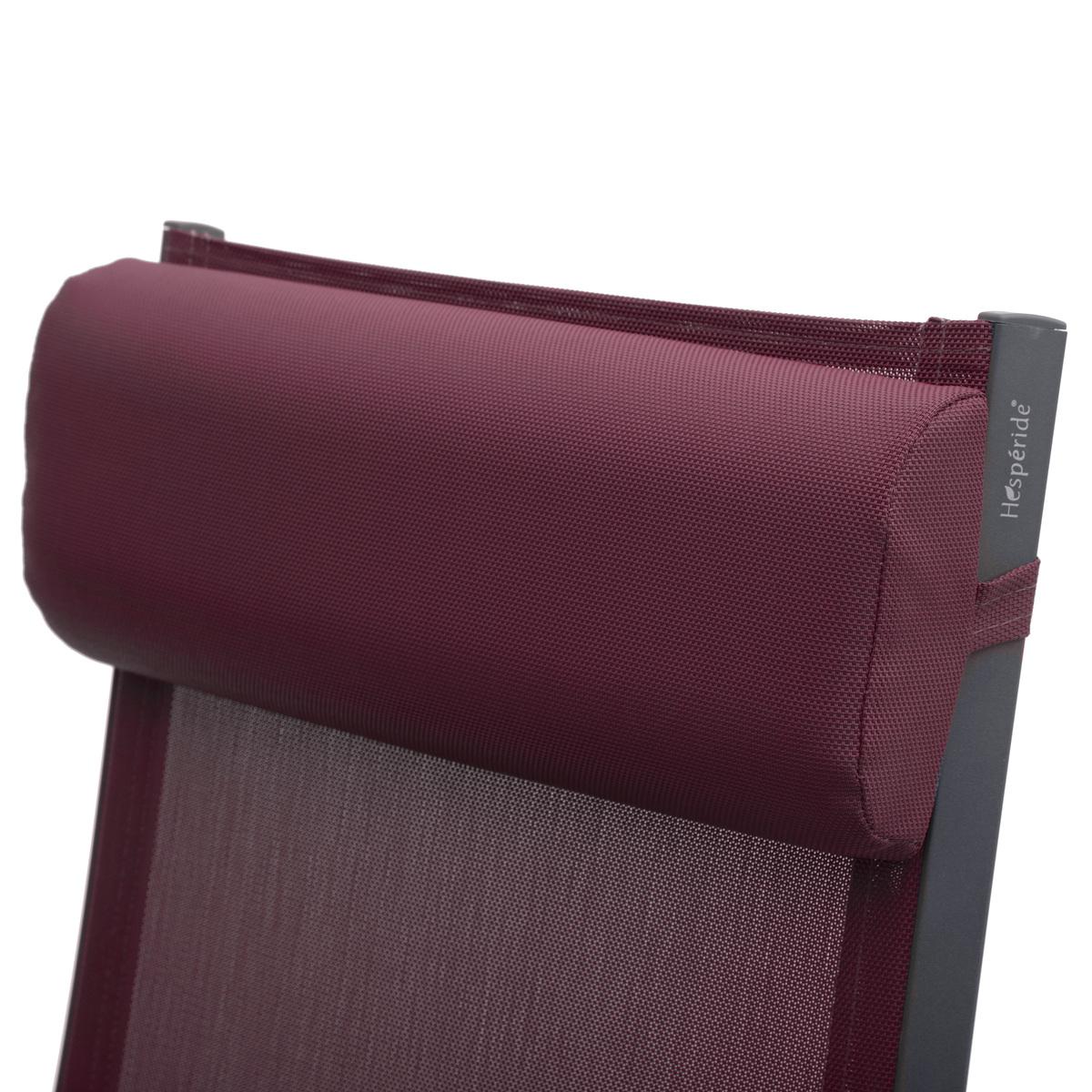 FAUTEUIL DECIMA BORDEAUX GRAPHITE