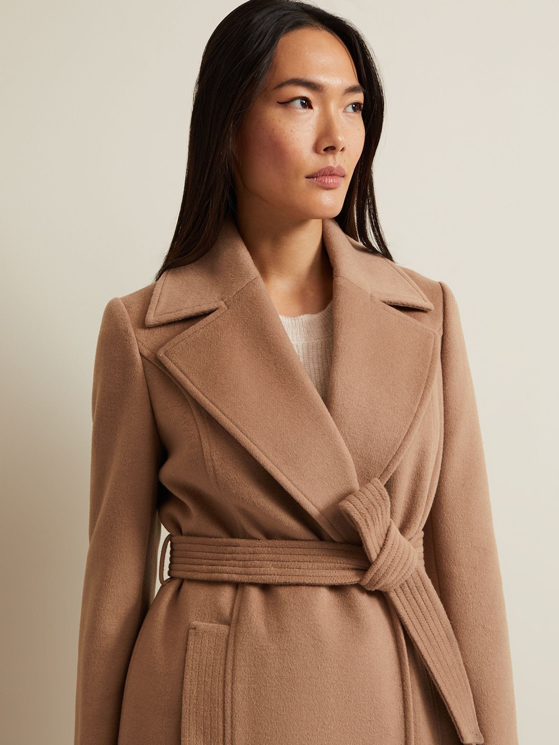 Phase Eight Livvy wollen trenchcoat