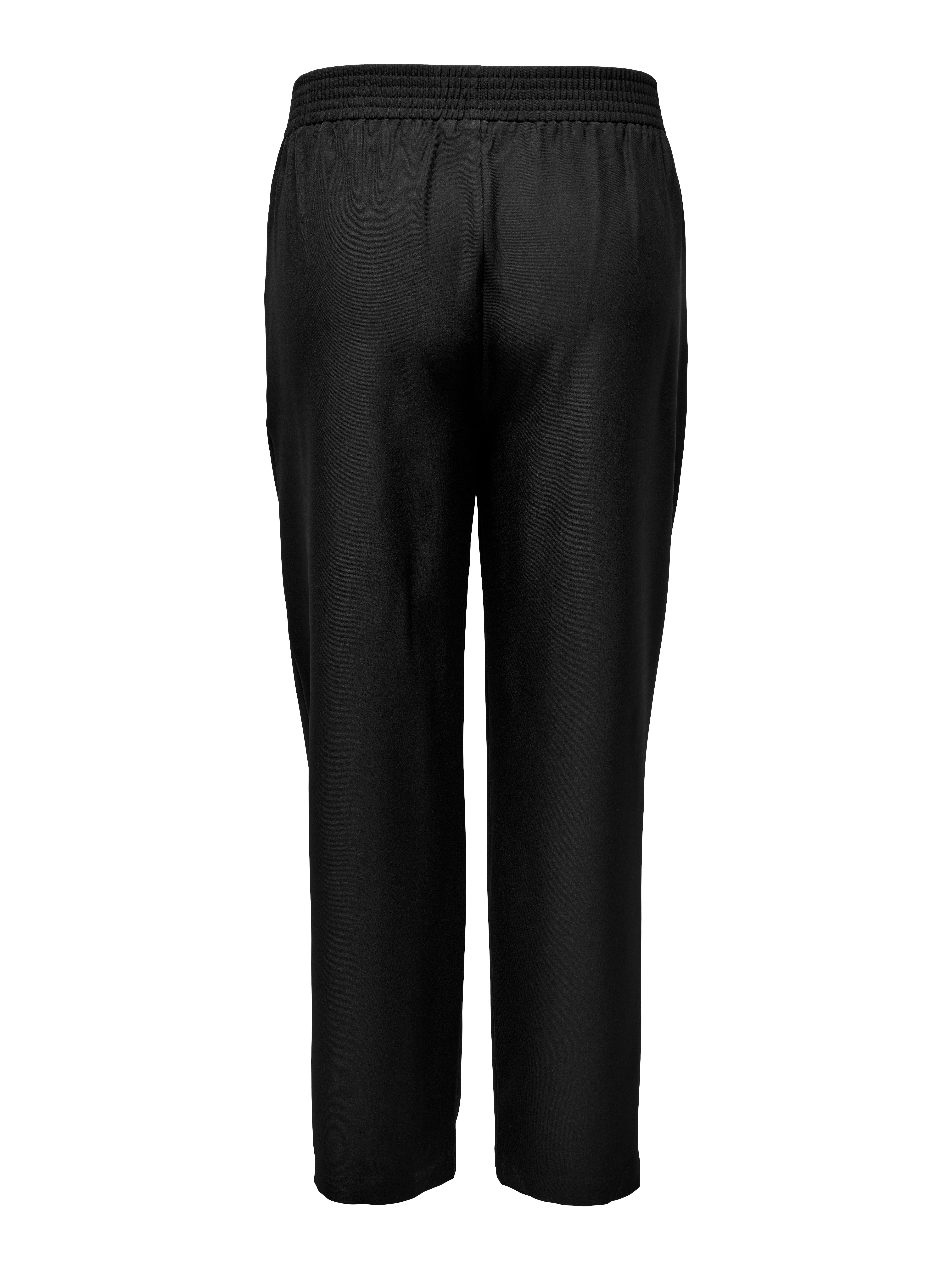 CARNEWTHEA Mittlere Taille Locker geschnitten Hose Black