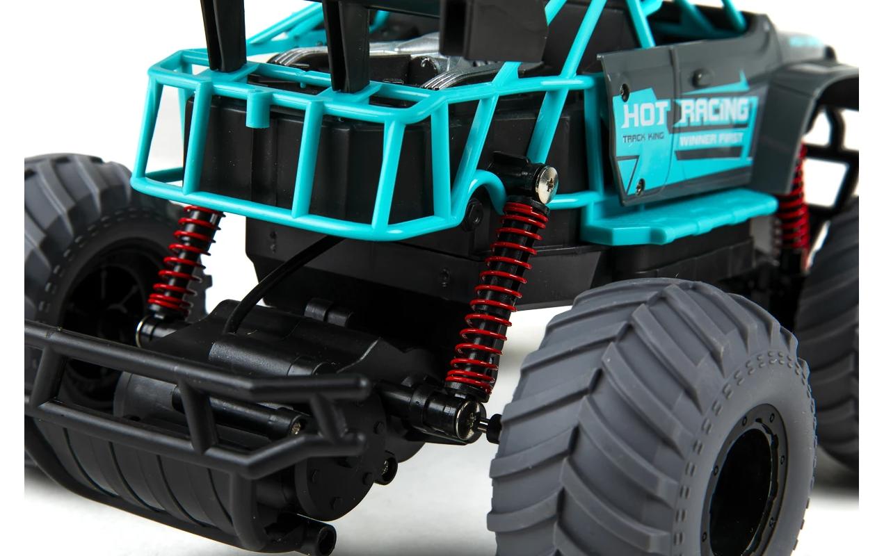 Monster Truck Hot Racing Blau, 1:14Akku-Betriebenes RC Off-Road Auto für Kinder ab 6 Jahren