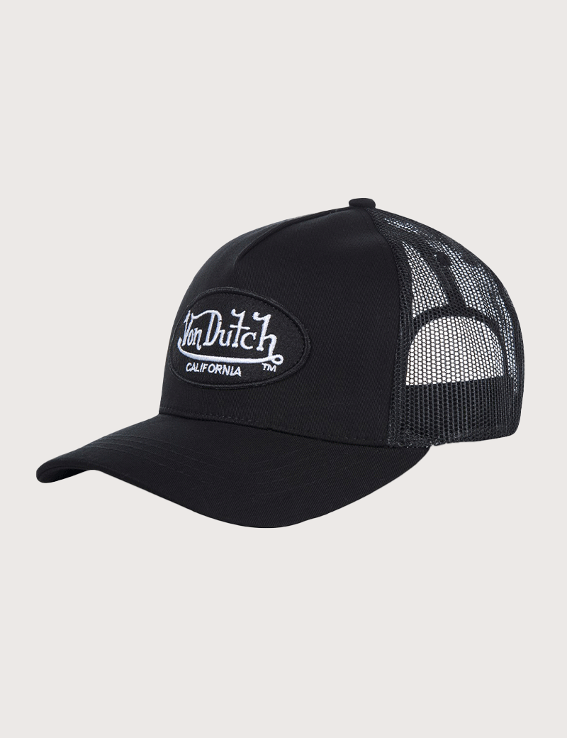 VON DUTCH CASQUETTE TRUCKER LOGO CALIFORNIA NOIR
