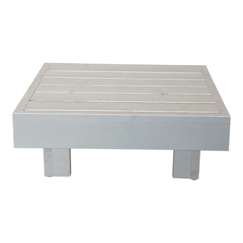 Salontafel Toronto wit steigerhout 70 x 70 cm