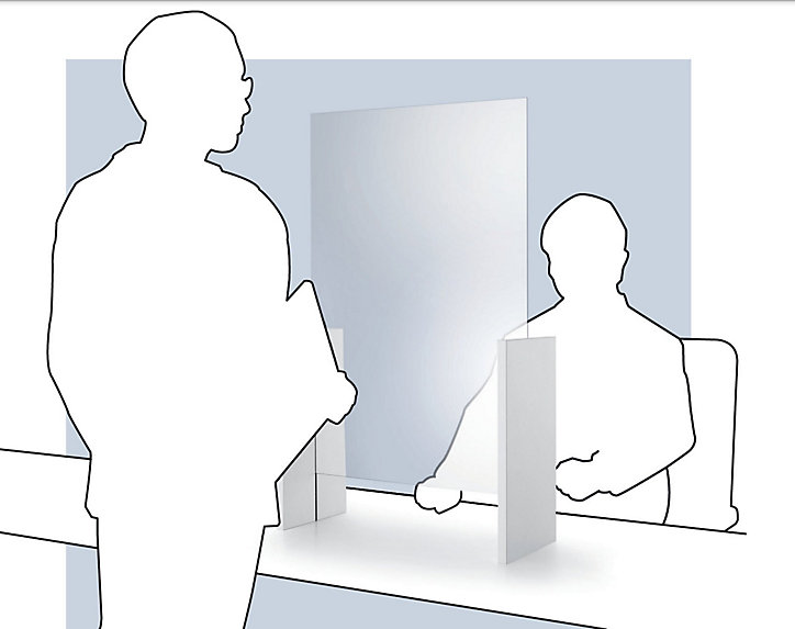 Panneau de protection en verre à poser Format