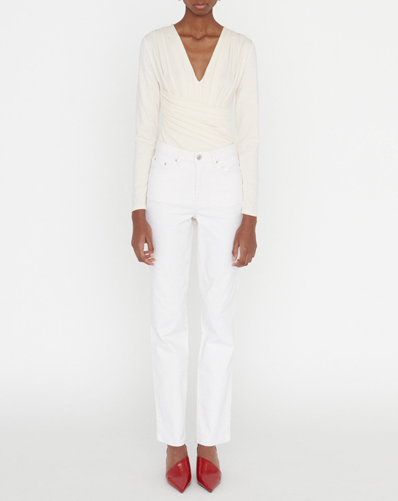 Zapa Jean Jstraight écru