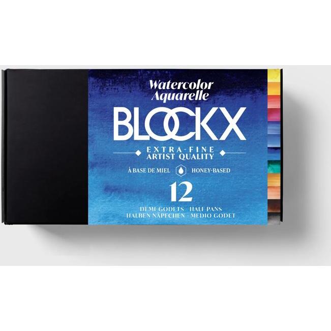 Aquarelle Boite Métal + 12 demi-godets
