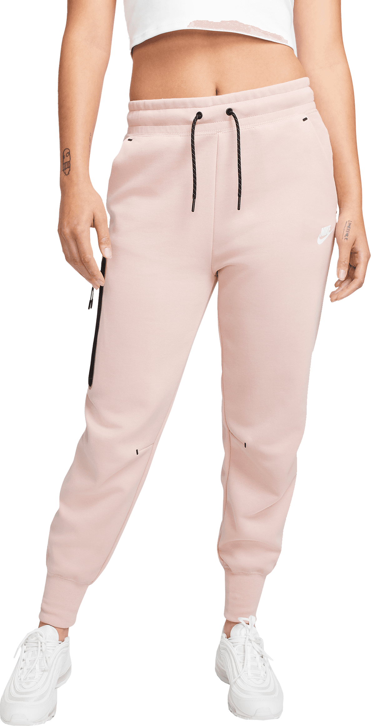 Nike Tech Fleece Jogginghose Damen Pink Weiss F601
