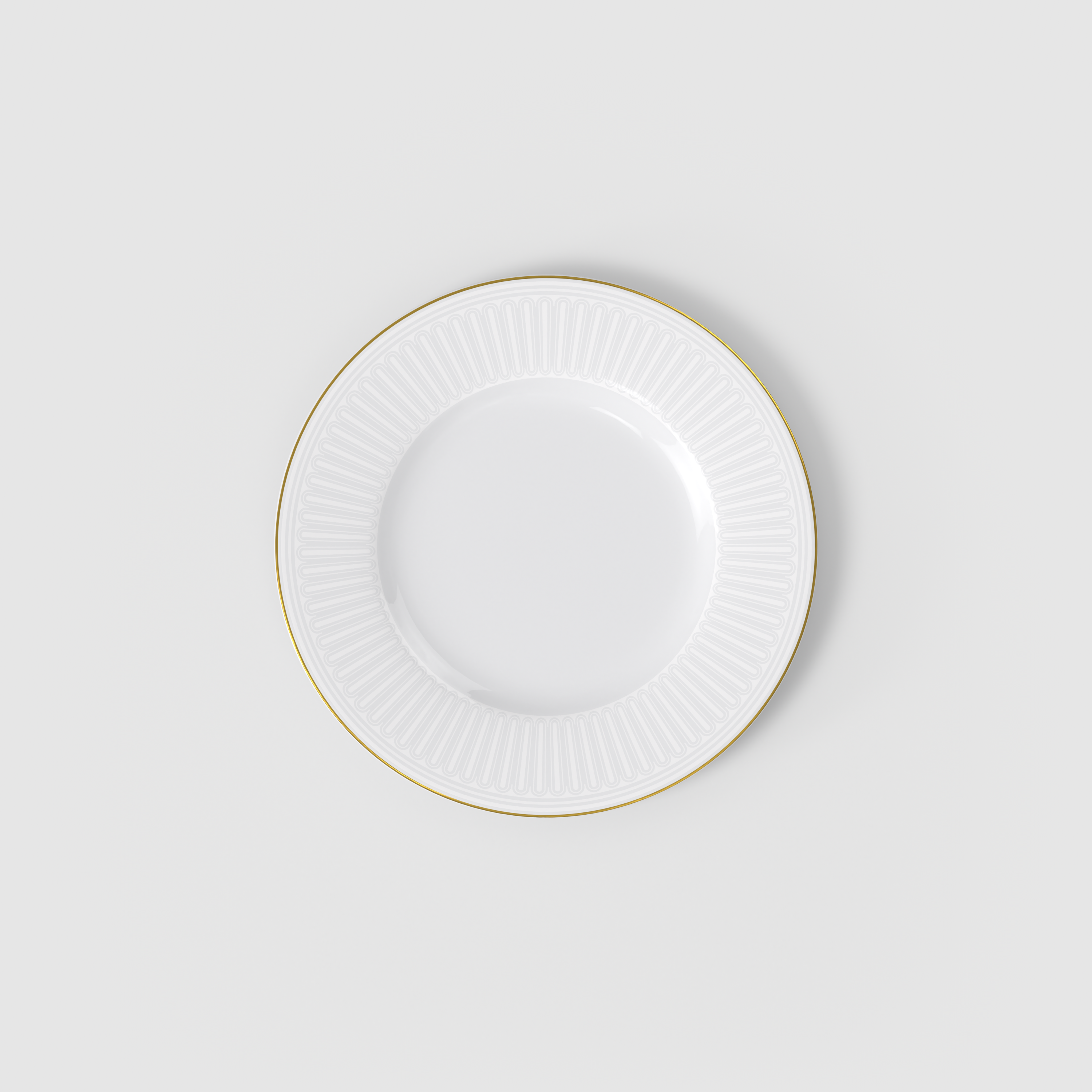 Chateau Septfontaines Appetizer and dessert plate White, 8.9'', Premium Bone Porcelain