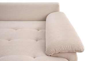 Ecksofa Daaden Cordbezug beige