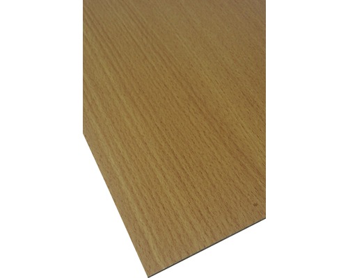 Vaste dunne HDF-plaat, éénzijdig beuken, 1200 x 600 x 3 mm