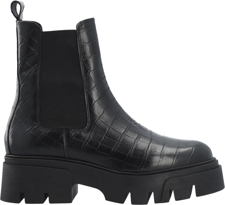 Bianco Tini Chelsea Boot #C Black croco