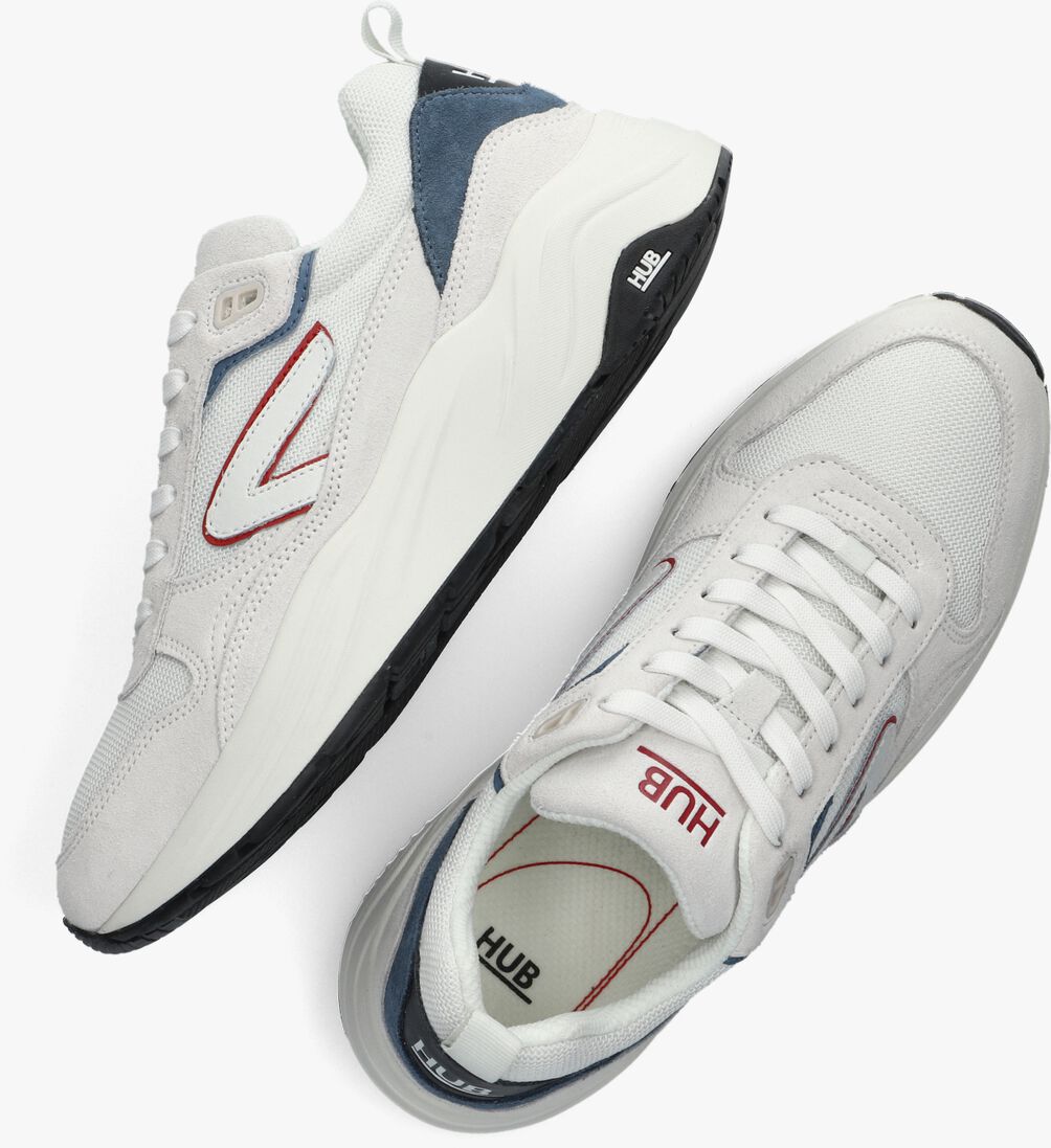 HUB witte hub lage sneakers glide-z men